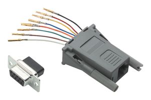 REC098F - Connector Adapter, D Sub, 9 Ways, Receptacle, RJ45, 8 Ways, Receptacle - L-COM