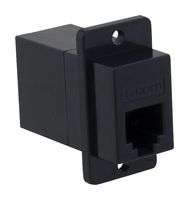 ECF5046S-BK - In-Line Adapter, CAT3, RJ12, RJ12, Adaptor, In-Line, Jack, 6 Ways - L-COM