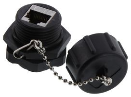 WPBHC6 - In-Line Adapter, Sealed, IP67, RJ45, RJ45, Adaptor, In-Line, WPBHC Series, Jack, 8 Ways - L-COM