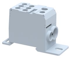DBD35 - Panel Mount Barrier Terminal Block, 125 A, 630 V, 8 Pole, 1, Screw - ELKAY
