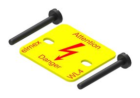 WL4 - Accessory, Elkay KUT4N Feed Through Terminal Blocks, Warning Label - ELKAY