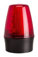 LEDS100-03-02 - Beacon, Continuous, Flashing, -25 °C to 55 °C, 85 V, 107 mm H, LEDS100 Series, Red - MOFLASH SIGNALLING