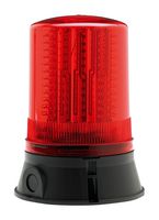 LED401-02-02 (RED) - Beacon, Continuous, Flashing, Rotating, -25 °C to 55 °C, 24 VDC, 205 mm H, LED401 Series, Red - MOFLASH SIGNALLING