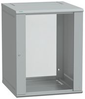 NSYKDB15U6F - 19" Wall Cabinet, 15U, Steel, Light Grey, 752 mm, 600 mm, 600 mm - SCHNEIDER ELECTRIC