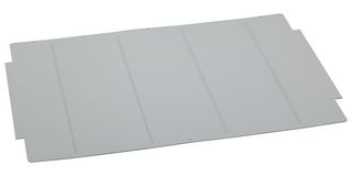 NSYOPB18UTPN - Plate, 18U, Blanking Plate, Steel, Grey - SCHNEIDER ELECTRIC