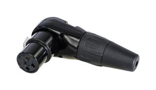 RC3FR-B - XLR Connector, R/A, 3 Contacts, Receptacle, Cable Mount, Gold Plated Contacts, Zinc Body - REAN