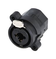 RCJ6FI-H - XLR Connector, R/A, 3 Contacts, Receptacle, Panel PCB Mount, Silver Plated Contacts - REAN