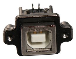 MUSBD511N0 - USB Sealed Connector, USB Type B, USB 2.0, Receptacle, 4 Position, Panel Mount, IP67 - AMPHENOL COMMUNICATIONS SOLUTIONS