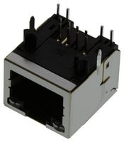 SS-60300-103 - Modular Connector, RJ45 Jack, 1 x 1 (Port), 8P8C, Through Hole Mount - STEWART CONNECTOR