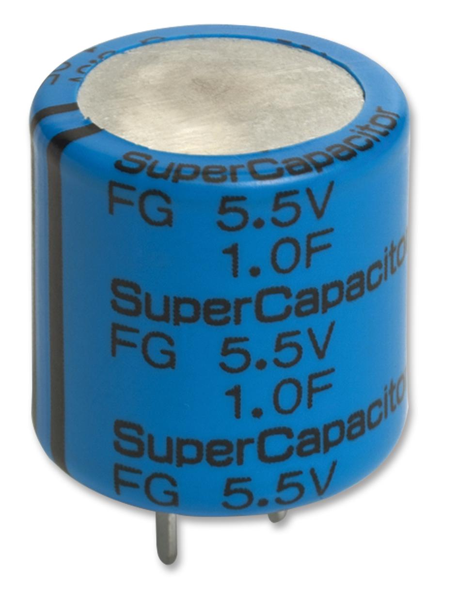 KEMET Supercapacitors / Ultracaps / Double Layer FG0H474ZF CAP, 0.47F, 5.5V, SUPER, RADIAL KEMET 2362057 FG0H474ZF