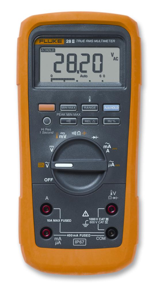 FLUKE 27II/EUR MULTIMETER, FLUKE 27-II, IP67 FLUKE