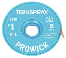 1808-10F Braid, Pro-Wick Desoldering, 10ft TECHSPRAY