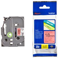 TZE-441 Tape, Black On Red, 18mm W, 8m L Brother