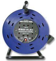2250-4-40M MAINS EXTENSION REEL, 4 OUTLET, UK, 40M PRO ELEC