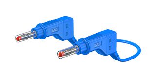 66.9408-050-23 Sil Test Lead, Blue, 500mm, 600v, 32A STAUBLI
