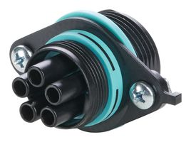 THB.387.D5A CIRCULAR CONNECTOR, RCPT, 5POS, PANEL HYLEC