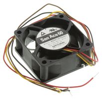 9G0612P4S001 AXIAL FAN, 60MM, 12VDC, 49.4CFM, 53DBA SANYO DENKI