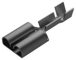 160928-4 Female Disconnect, 6.35mm, 20-17AWG Amp - Te Connectivity