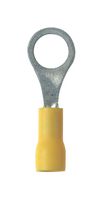 PV22-6R-CY Terminal, Ring Tongue, #6, 22AWG, Yel PANDUIT