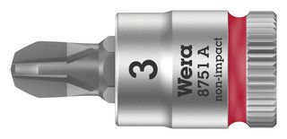 8751 3 X 28mm Bit Socket, Phillips, PH3, 28mm Wera