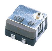 ST-7ETA104 Trimmer Pot, Cermet, 100k, 3TURN, SMD Nidec Copal Electronics