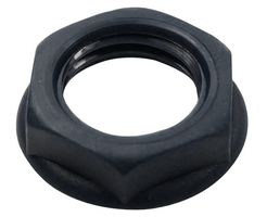 CL1408 Nut, 6.35mm Jack Socket, Black Cliff Electronic Components