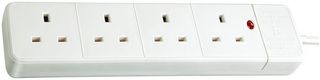 1150623444 Power Outlet Strip, 4 Outlet, 2m, 240V Brennenstuhl