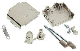 09670150425 D Sub Backshell, 180DEG, Size DA Harting