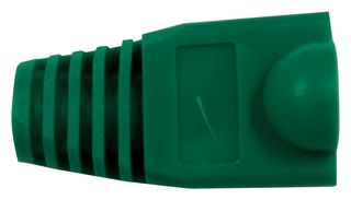 MC002979 Cover, Green, Pvc, RJ45 Conn, Pk100 multicomp