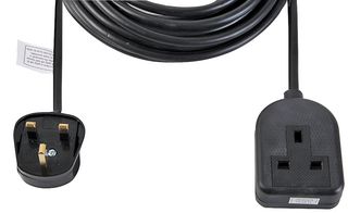 0138B-10M EXTENSION LEAD, 1WAY, BLACK, 10M PRO ELEC