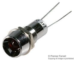 L65DR12L Panel Indicator, 8mm, Red, 12VDC VCC (Visual Communications Company)