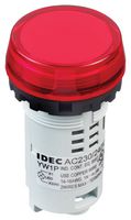 YW1P-1BUQM3R Pilot Light, Red, 240Vac Idec