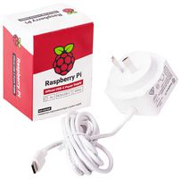 SC0215 RPI Power Supply USB-C-5.1V/3a, Au White Raspberry-Pi