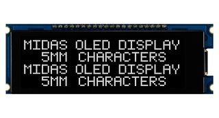 MDOB42005CV-EWM Oled Module, Cob, 20 X 4, White On Black Midas
