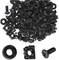 CAGENUT50BK CAGENUT Set, M6, Black, PK50 Tuk