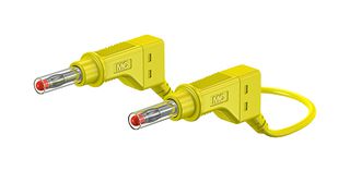 66.9407-050-24 PVC TEST LEAD, YELLOW, 500MM, 600V, 32A STAUBLI