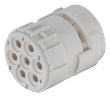 09151073101 Circular Insert, Rcpt, 7Pos, Pa, Crimp Harting