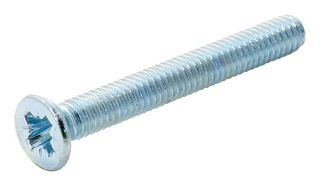 m2.520KRSTMCZ100- Pozi CSK Head Machine Screw, Steel, m2.5 Tr Fastenings