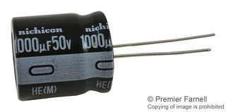 UHE1H102MHD3TN Cap, 1000µF, 50V, 20% NICHICON