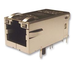 0826-1X1T-GJ-F Jack, MAGNETICS, Poe+, 10/100, Y/GO LED Bel Magnetic Solutions