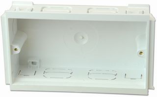 VTS/7035 WHI MOUNTING BOX, 2GANG, 35MM DEEP, WHITE HONEYWELL