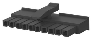 1-1445022-0 Rcpt Housing, 10Pos, Nylon 66/6, Black Amp - Te Connectivity
