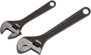 D03110 Adjustable Spanner Set, Black, 2Pc Duratool