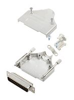 L17MHDM25+L717SDB25P D Sub Connector, Plug, 25Pos, Solder Amphenol ICC