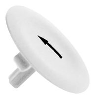 ZBA334 Switch Cap, White, Push Button Schneider Electric