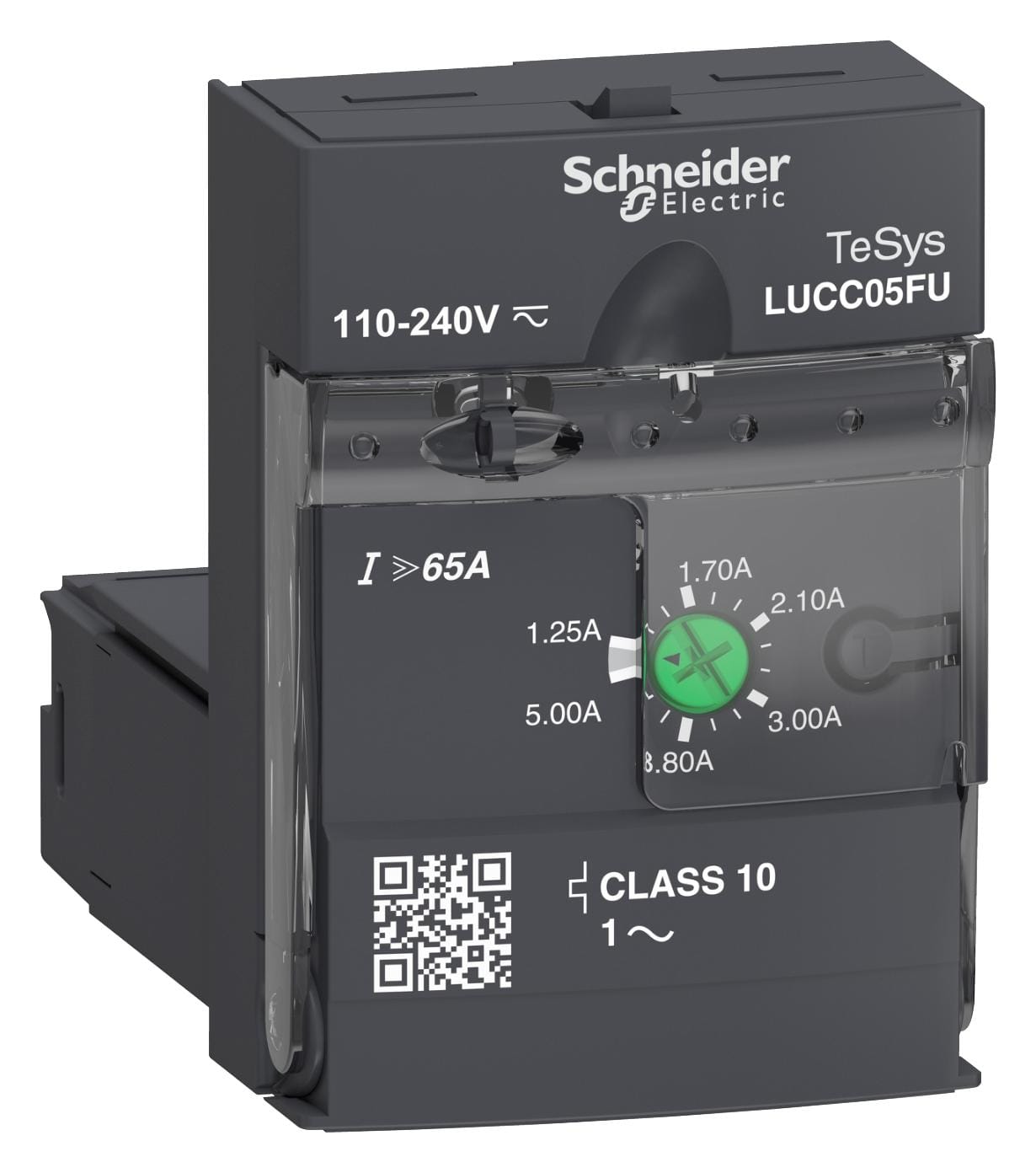 SCHNEIDER ELECTRIC Motor Starter LUCC05FU UNIT 1.25-5A 110-240V SCHNEIDER ELECTRIC 3407829 LUCC05FU