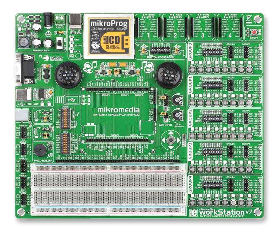 MIKROELEKTRONIKA MCU/MPU/DSC/DSP/FPGA Development Kits - Prima MIKROE-1189 DEV MIKROMEDIA WORKSTATION, V7 MIKROELEKTRONIKA 2281647 MIKROE-1189