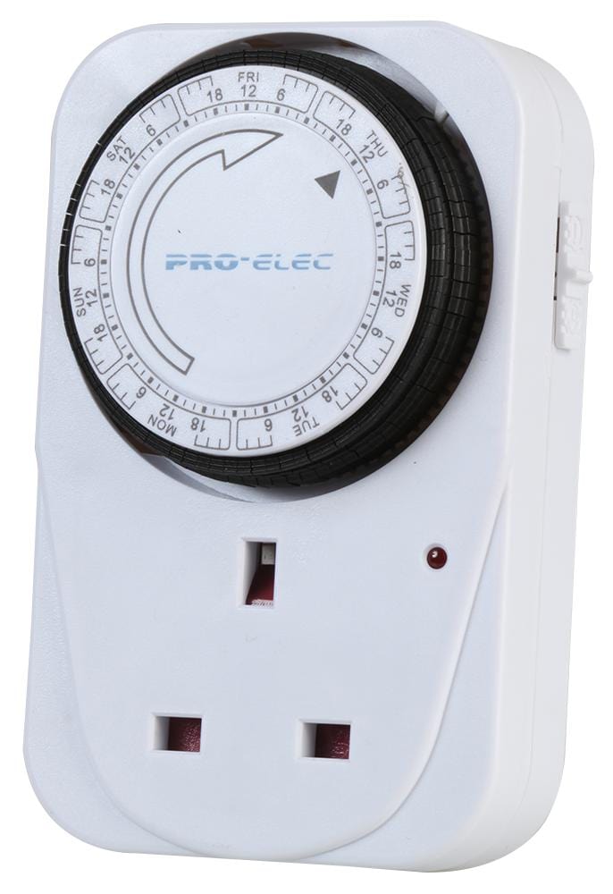 PRO ELEC Timeswitch PEL00412 TIMER SWITCH, ANALOGUE, 250VAC PRO ELEC 2777071 PEL00412
