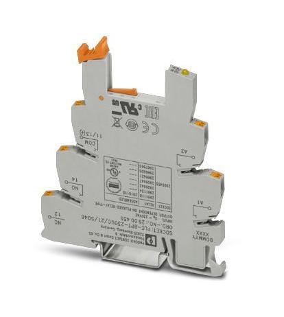 PHOENIX CONTACT Relay Sockets PLC-BPT-230UC/21/SO46 RELAY SOCKET, 230VAC, DIN RAIL PHOENIX CONTACT 3259363 PLC-BPT-230UC/21/SO46