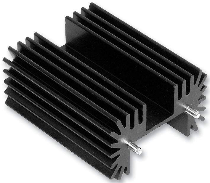 OHMITE Standard Heat Sinks RA-T2X-25E HEATSINK, TO-220/218/247, BLACK OHMITE 2097683 RA-T2X-25E